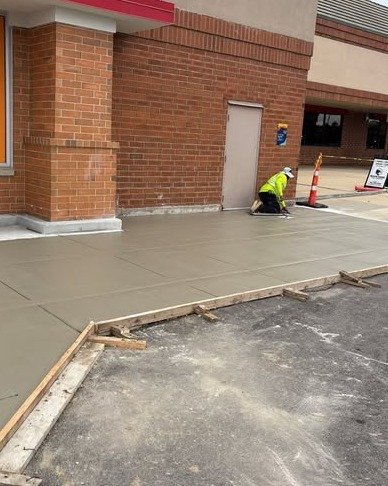 Concrete Sidewalk Installation in Concord, NC