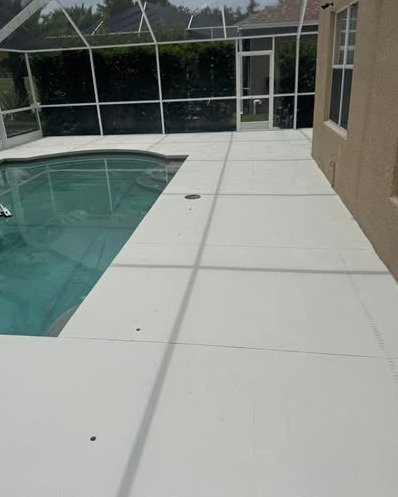 Custom Concrete Pool Deck Design in Concord, NC
