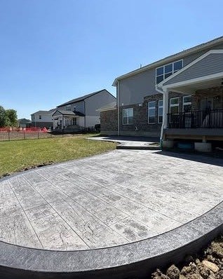 Decorative Concrete Patio Design in Concord, NC